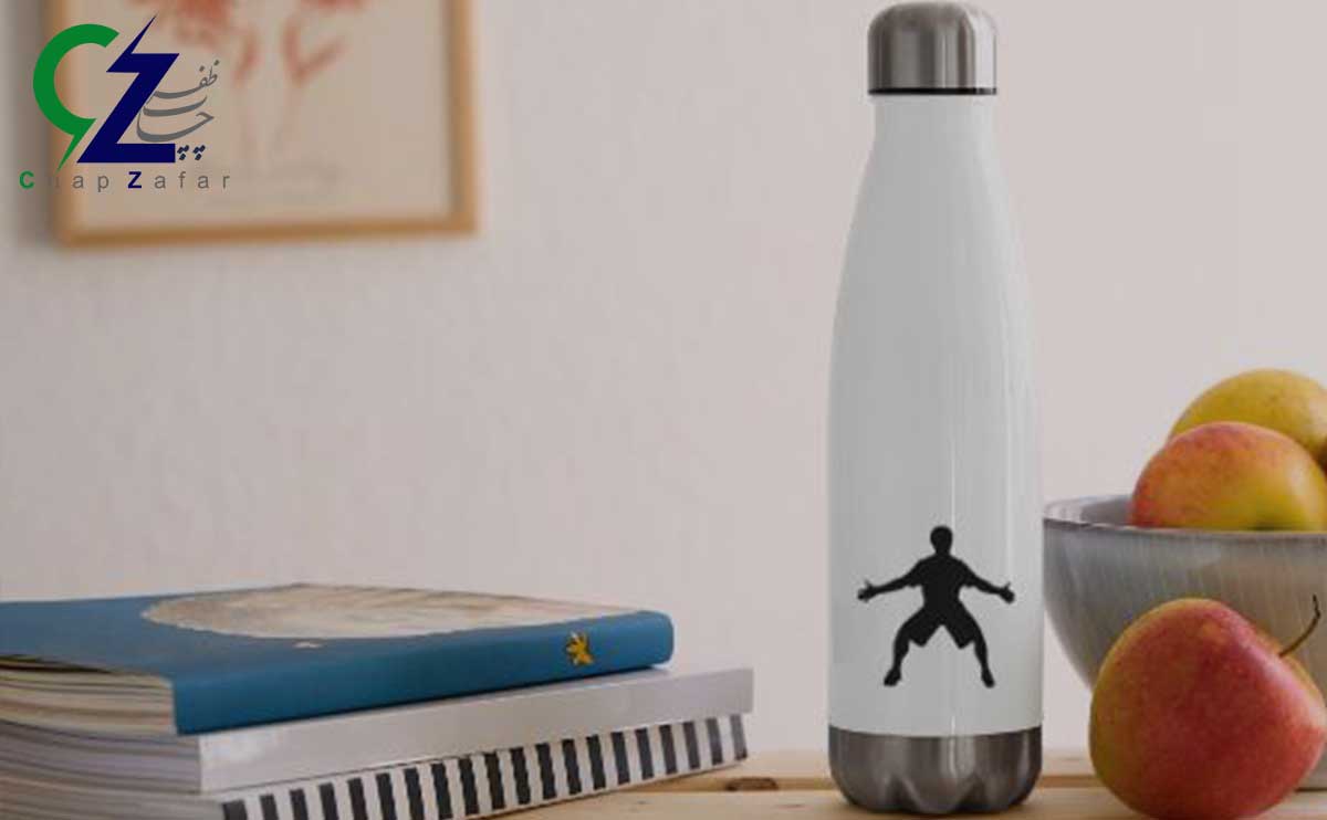 حک لوگو روی فلاسک