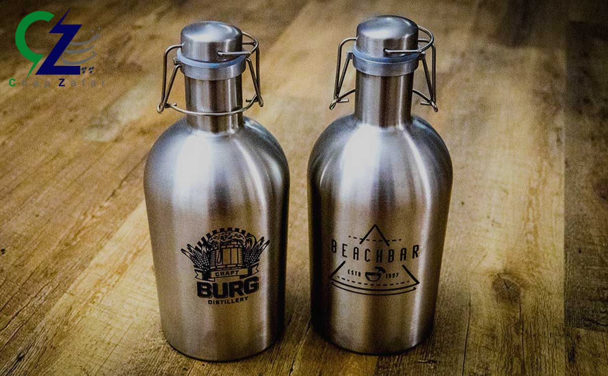 حک روی فلاسک درجه دار