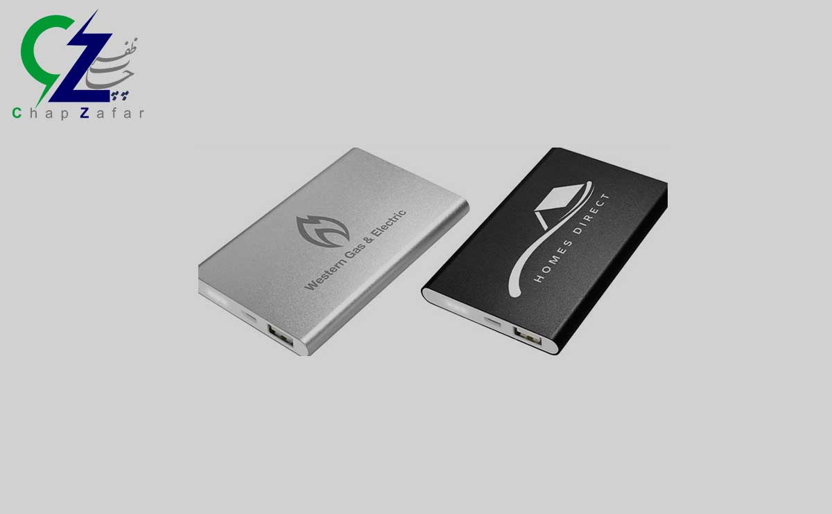 حکاکی انواع لوگو روی پاور بانک